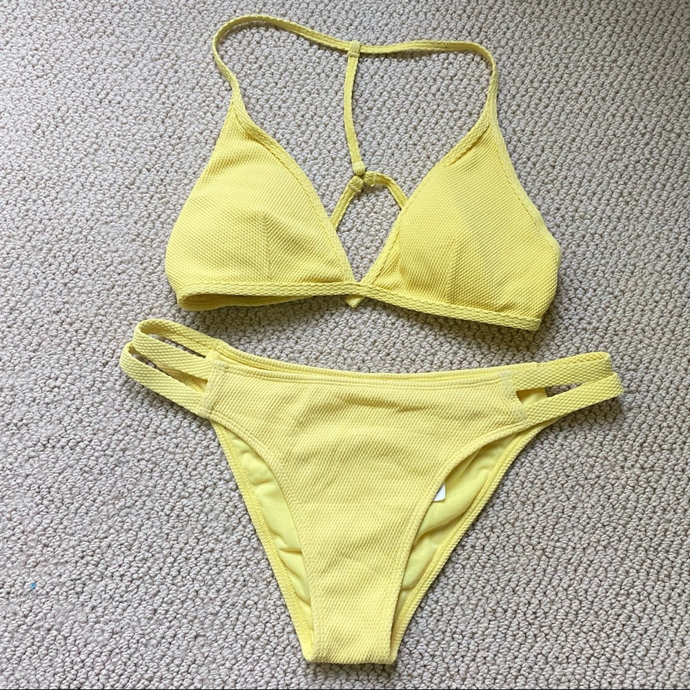 Abercrombie yellow bikini bottom
